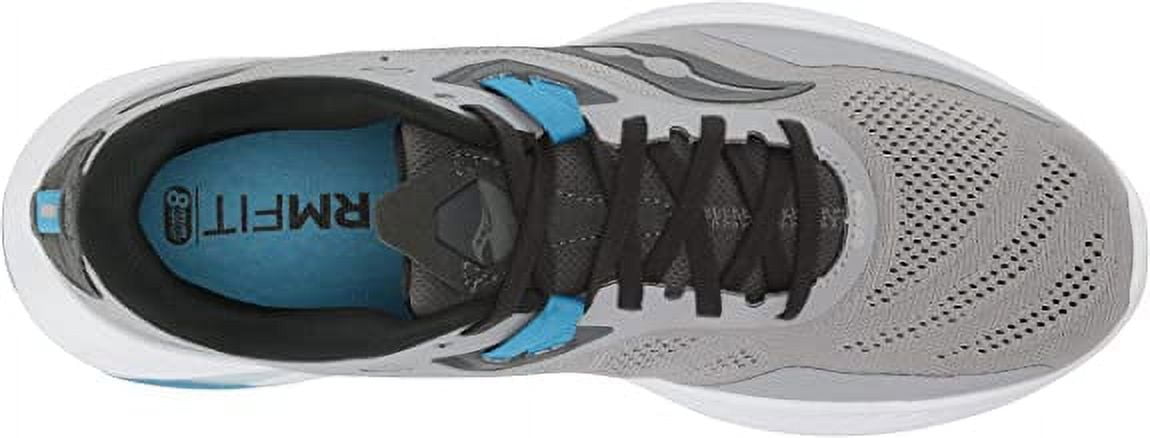 Saucony Men's Guide 15 Running Shoe, Alloy/Topaz, Lighter, Softer