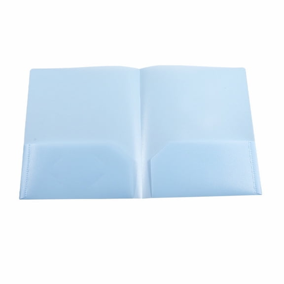 Plastic Folder with Pockets, 2 Pocket Folders, Plastic Pastel Color Folders Fit Letter Size Paper, Heavy Duty Durable File Folder with Business Card for Home School&Office