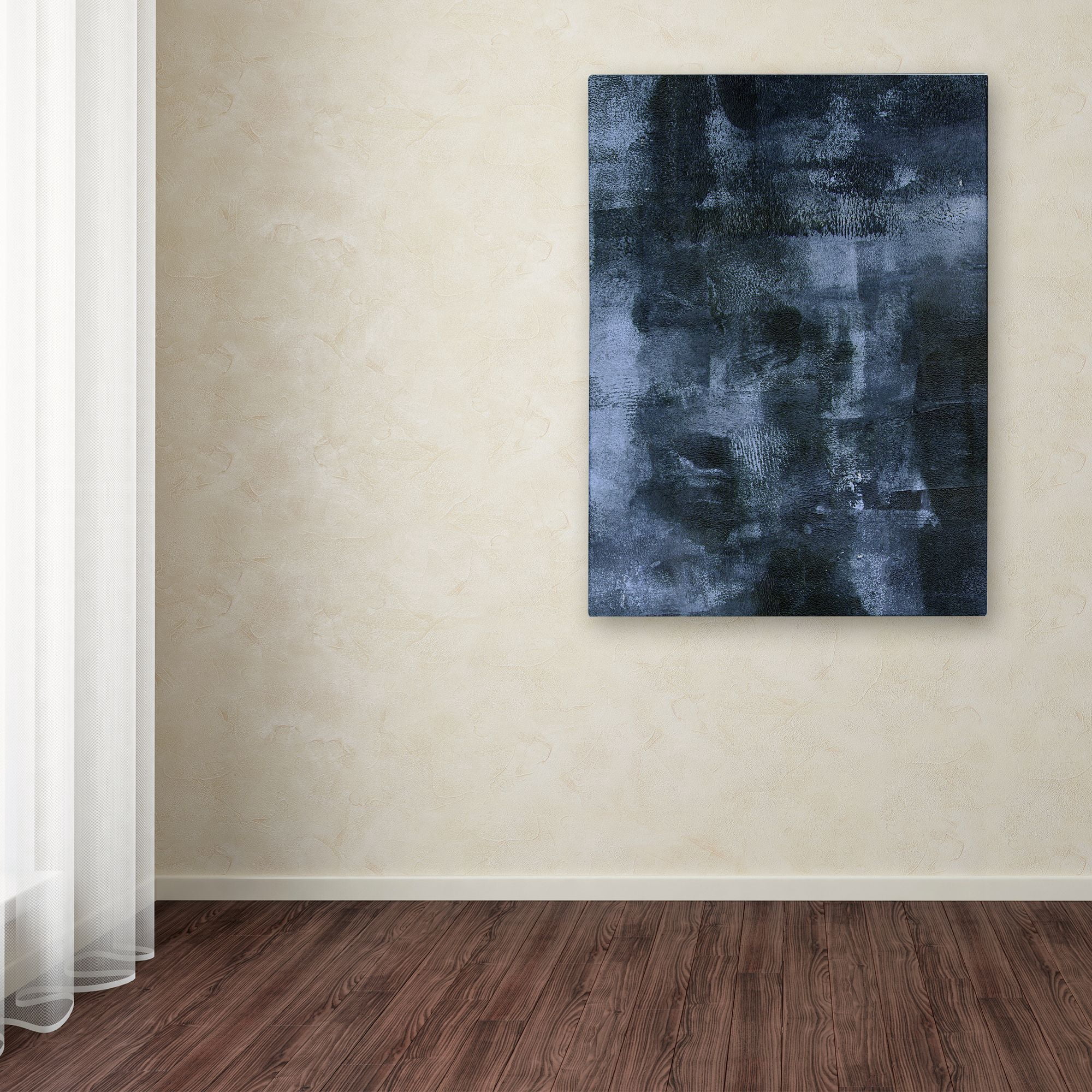 Trademark Fine Art 'Abstract 4 Blue' Canvas Art by Summer Tali Hilty