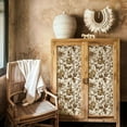 thumbnail image 6 of Floral Wallpaper Peel and Stick Gold Wallpaper 15.7"W X 98.4"L Boho Wallpaper Vintage Sketch Butterfly Rose Wallpaper Canbinet Wallpaper, 6 of 9