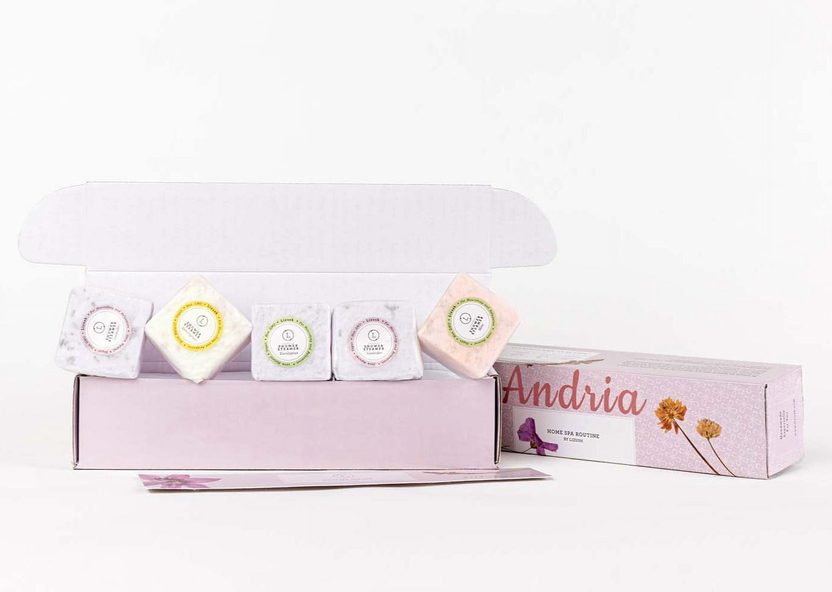 Lizush - Shower Steamers Gift Set - 5 Big Fizzies, Cheer Up Package