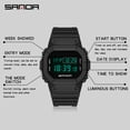 thumbnail image 4 of Sanda Men's Watches Sports Outdoor Waterproof Military Wrist Watch Date Multi Function Tactics LED Alarm Stopwatch, 4 of 9