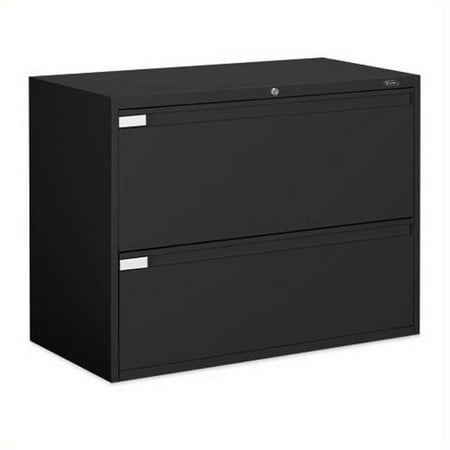 Global Office 9300P 2 Drawer Lateral Metal File Storage Cabinet-Desert Putty