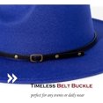 thumbnail image 3 of SURJDE Women Belt Buckle Fedora Hat, 3 of 6