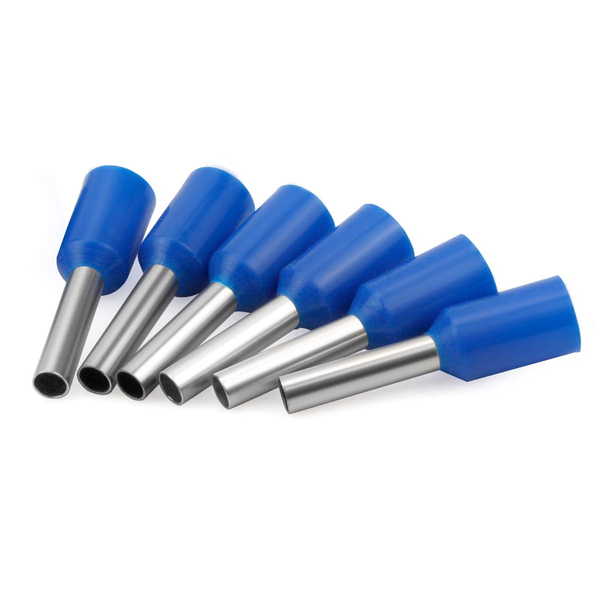 50012/4.0² wire terminal insulated copper crimp connection connector, crimp pin cable end terminal blue