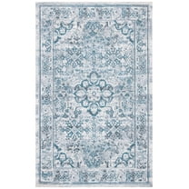 SAFAVIEH Classic Vintage Comhgham Medallion Area Rug, Aqua/Blue, 5' x 8'