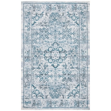 SAFAVIEH Classic Vintage Comhgham Medallion Area Rug, Aqua/Blue, 5' x 8'