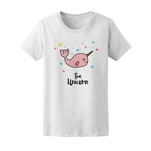 Narwhal Is The Sea Unicorn T-Shirt Women -Image by Shutterstock, Female x-Large