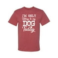 thumbnail image 2 of Wild Bobby I'm Only Talking to My Dog Today Dog Lover Men Graphic Tee, Vintage Heather Red, 3X-Large, 2 of 5