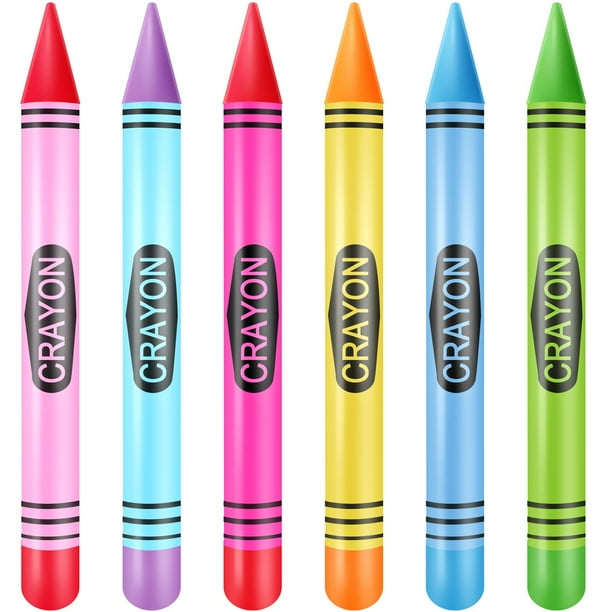 Crayones inflables Glimin Jumbo, 105 cm, 6 unidades