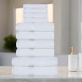 thumbnail image 2 of Superior Turkish Cotton Ultra-Plush 10-Piece White Towel Set, 2 of 4