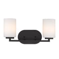 thumbnail image 3 of Golden Lighting Manhattan 2-light Vanity in Matte Black, 3 of 5