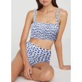 thumbnail image 3 of Maillots de Bain Bandeau 2 Pièces Taille Haute pour Femmes, 3 of 6