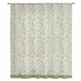 thumbnail image 2 of Green Floral Sheer Curtains 108 Inches Extra Long, Spring Flowers Light Filering Curtains, Privacy Drapes Simi Floor to Veiling Curtain for Living Room Bedroom Large Window Treatment, 2 of 9