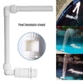 thumbnail image 2 of Pebbuoy Swimming Pool Fountain 360 Degree Adjustable Height And Spray Direction Above And In-Ground Pool Dual Spray Waterfall Sprinkler Fountain for 1.5'' Thread Adapters, 2 of 7