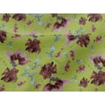 thumbnail image 4 of oneOone Viscose Jersey Lime Fabric Flower & Leaves Watercolor Fabric For Sewing Printed Craft Fabric By The Yard 60 Inch Wide, 4 of 5