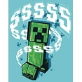 thumbnail image 2 of Girl's Minecraft SSSS Creeper  Graphic Tee Tahiti Blue Large, 2 of 4