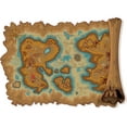 thumbnail image 2 of Pirate Map Wall Decal by Wallmonkeys Peel and Stick Graphic (36 in W x 26 in H) WM351905, 2 of 4
