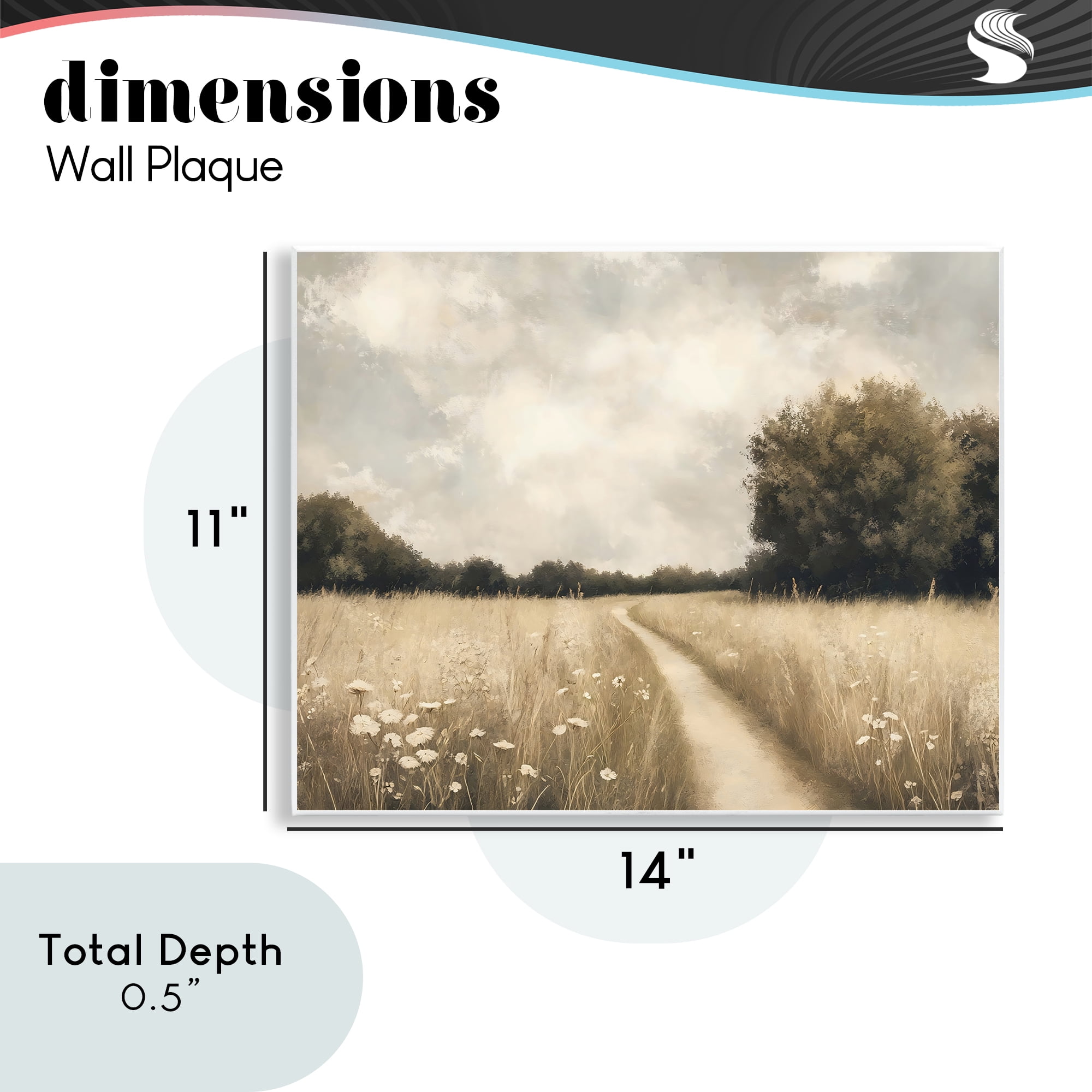 Stupell Industries Journey Through Wildflowers in Meadow Wall Plaque Art, design by Creative Studio