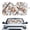 Autumn Oak Leaf Pattern, variant on XYZCANDO Car Windshield Sun Shade with Leopard Pattern, Windshield Sunshade for Auto Interior Protection on Hot Summer Days