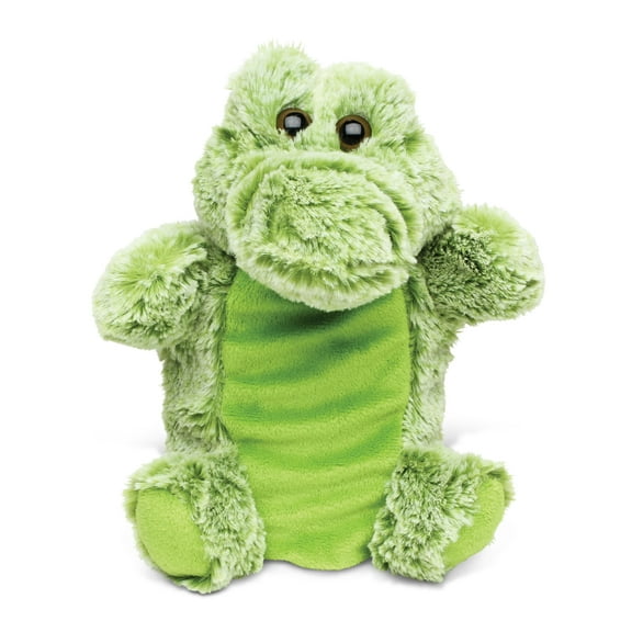 DolliBu Alligator Plush Hand Puppet For Kids - Soft Stuffed Animal Hand Puppet Toy for Puppet Show Games Puppet Theaters for Kids, Adult Cute Puppets Educational Toy to Teach Children & Toddlers