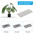 thumbnail image 4 of Uxcell Square Water Absorbent Diatomite Coasters 12.2x5.5inch, Quick Dry Sink Organizer , Light Gray 2 Pack, 4 of 7