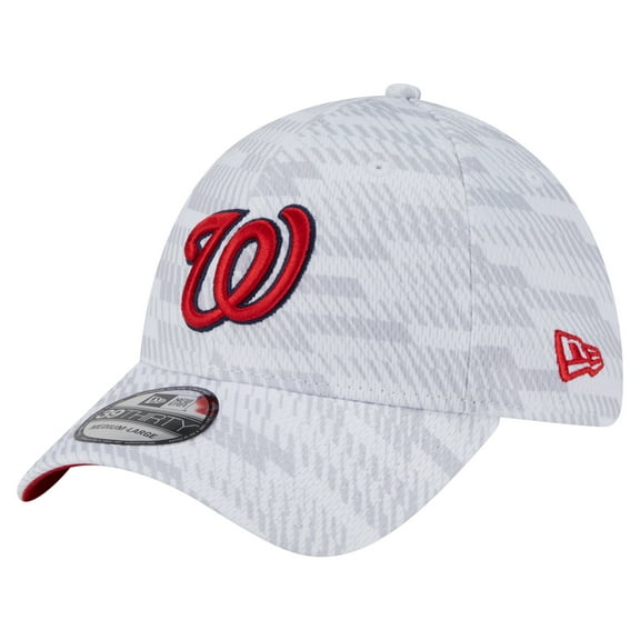 Men's-New Era White Washington Nationals Graded 39THIRTY Stretch Fit Hat