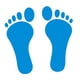 thumbnail image 1 of Pegatinas de huellas de pies para niños, calcomanías para el suelo, pegatinas de huellas de pies para niños Azul, 1 of 9
