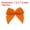 Orange, variant on 150 Pcs Mini Ribbon Bow 1.2" Mini Fabric Satin Ribbon Flower Bows for Craft DIY Sewing Wedding Party Bright Gray