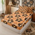 thumbnail image 3 of Manfei Vintage Floral Blossom Zipper Twin Comforter Sets with Fitted Sheet and 2 Pillowcases,Groovy Flowers Zipper Bedding Set,Reversible, 3 of 7