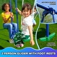 thumbnail image 6 of Sportspower Super Swing and Glide Metal Swing Set with 2 Person Glider Swing, Teeter Totter, 2 Blow Molded Swing Seats, 5' Double Wall Slide with Lifetime Warranty, and Bonus Anchor Kit, 6 of 9
