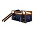 thumbnail image 3 of Donco Kids Loft Bed with Slide and Blue Tent Twin Light Espresso, 3 of 3