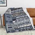 thumbnail image 2 of Son in Law Blanket 60’’x50’’, Son in Law Gifts from Mother in Law, to My Son in Law Gifts, Son-in-Law Gifts Throw Blanket, Best Christmas/Birthday Gift Ideas for Son in Law, 2 of 6