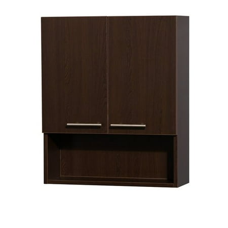 Amare Wall - Wyndham Collection Amare Bathroom Wall-Mounted Storage Cabinet, Espresso