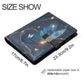 thumbnail image 3 of Leather Planner Leather Notebook Notebook Journal Binder Design Pen Pocket Design Convenient for Storage Butterflies Flutter, 3 of 6