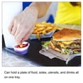 thumbnail image 4 of Uxcell 9.4x7" Fast Food Tray, Plastic Serving Tray Reusable Multi-Purpose Rectangle Tray White, 4 of 5
