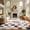 Checkered Multicolor, variant on UNTIMATY 8'x10' Area Rugs for Living Room, Large Shag Fluffy Rug Checkered Carpet, Beige & White