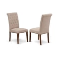 thumbnail image 4 of East West Furniture Dover 7-piece Wood Dining Set in Mahogany/Light Fawn, 4 of 6