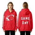 thumbnail image 7 of Football Shirts for Women Rugby Shirt Women Graphic Hoodie Oversized Hoodies for Women Long Sleeve V Neck Tops for Women Cute Hoodies Fall Sweaters for Women Summer Hoodies for Women, 7 of 7