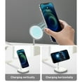 thumbnail image 3 of Baseus Magnetic Desktop Bracket Wireless Charger For iPhone 12 series 15W Quick Wireless Charging Magnetic Alignment Desktop Phone Holder Storage Bracket Fast Charging Pad BS-W519, 3 of 9