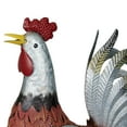thumbnail image 6 of Alpine Corporation Metal Silver and Rust Rooster Decor, 6 of 12