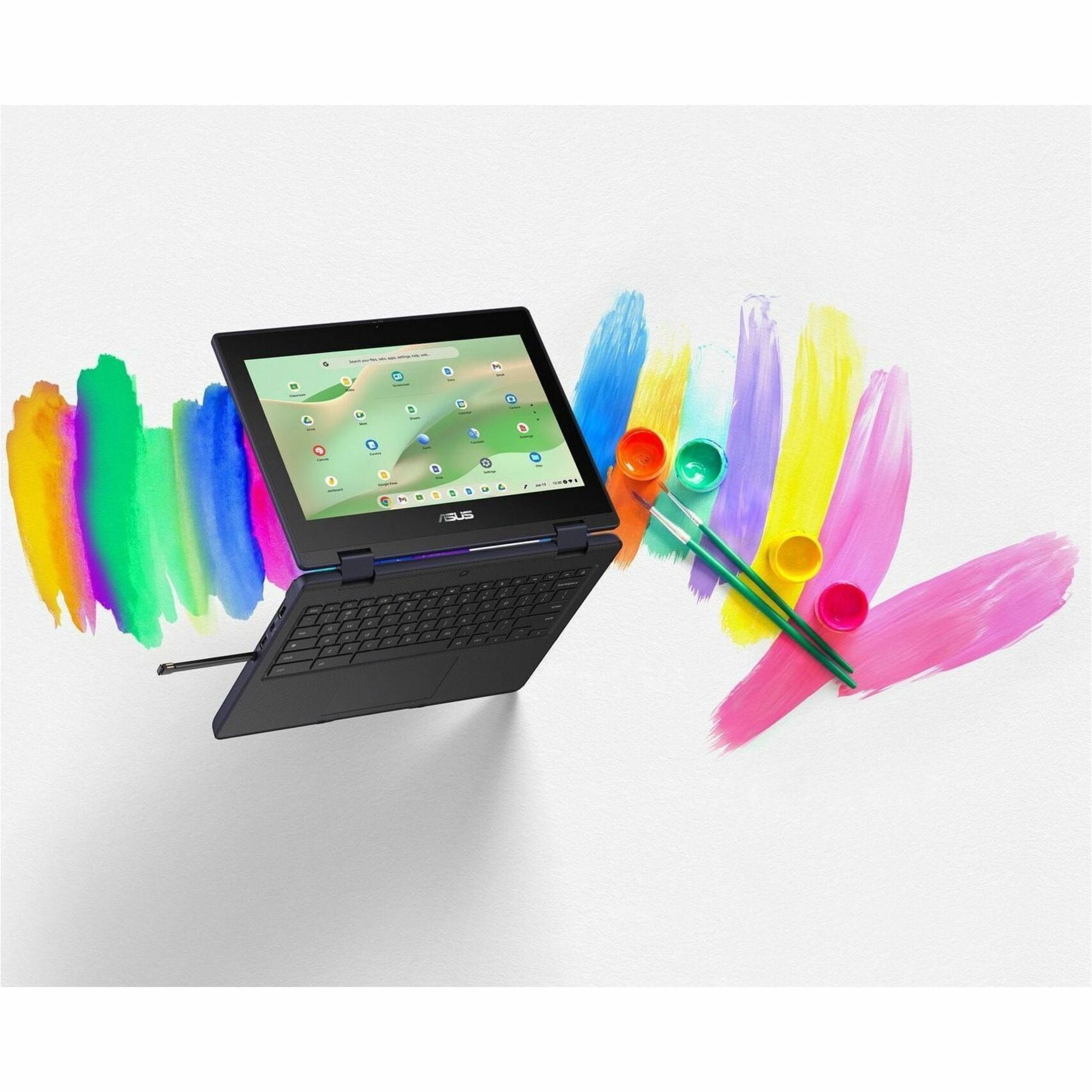 Asus Chromebook CZ11 Flip CZ1104FM2A-YZ42T 11.6" Touchscreen Rugged Convertible 2 in 1 Chromebook - HD - Octa-core [ARM Cortex A76 + Cortex A55] - 4 GB - 32 GB Flash Memory - Mineral Gray