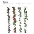 thumbnail image 2 of Wosthever Guirnalda de rosas artificiales, vid de rosas de seda falsa, flores colgantes realistas para Hotel, oficina, jardín, decoración artesanal Decoración Rosa 230*8 Wosthever HA084141-02, 2 of 6