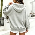 thumbnail image 6 of Feancey Fashion Pullover Hoodies for Women Quarter Button Henley Neck Hooded Sweatshirts Oversized Fleece Lined Drawstring Hoodie Casual Fall Tops with Pocket Gray S, 6 of 8