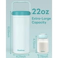thumbnail image 5 of Portable Breast Milk Cooler Bottle baby essentials for Travel,24H Ice-Free 360°Continuous Cooling, 22oz Leak Proof Outdoor Breastmilk Chiller with 2pcs BPA Free Baby Bottles travel essentia, 5 of 10