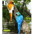 thumbnail image 4 of Large Parrot Wall Bird Statue Decor，Outdoor Indoor Figurine Tiki Bar Decorations Tree Sculpture ，Resin Animal Statue For Garden, Terrace, Lawn, Yard, 4 of 7