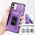 thumbnail image 2 of Funda para GANGXUN iPhone 12 Pro - Soporte metálico, Función magnética, Morado, 2 of 5
