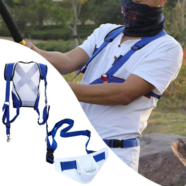 1 Set Waist Belt Accs Fishing Belt Buckle Shoulder Harness Gimbal Rod  Holder Belt Offshore Stand up Rod Holder with Fishing Vest Portable