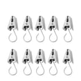 thumbnail image 1 of 30 Pcs Stainless Steel Shower Curtain Clips Drapery Ring Satin Curtain Clips with Hook, 1 of 8