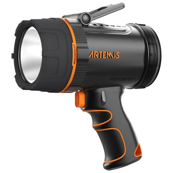 GOODSMANN Projecteur Rechargeable Lampe de Poche LED 2000 Lumens Étanche Portable avec Sifflet d'Urgence 89203-01A